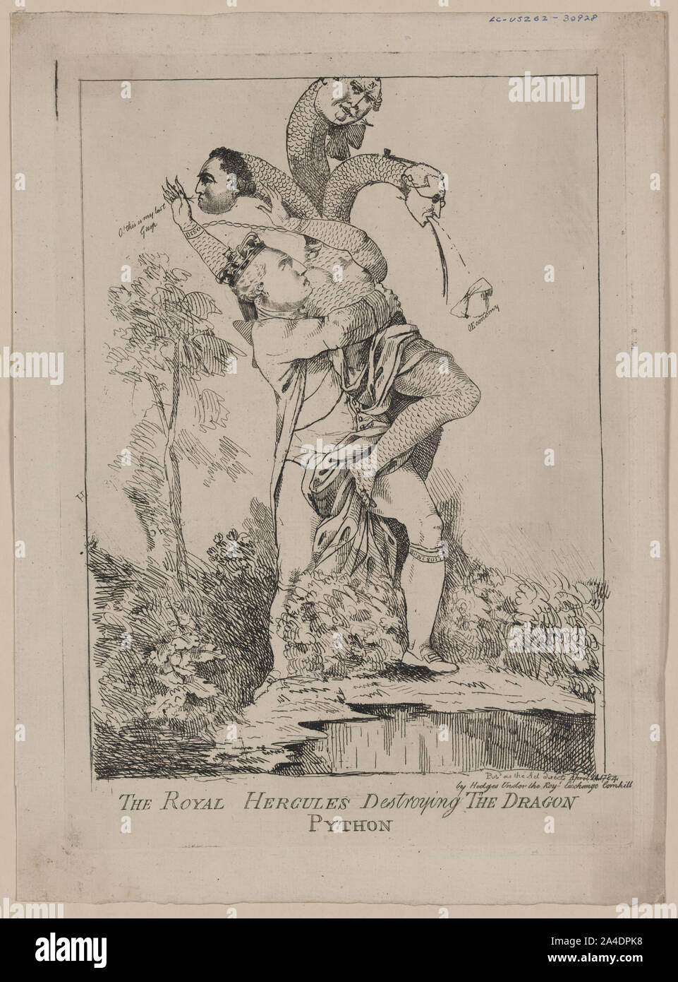Il Royal Hercules distruggendo il drago python Foto Stock