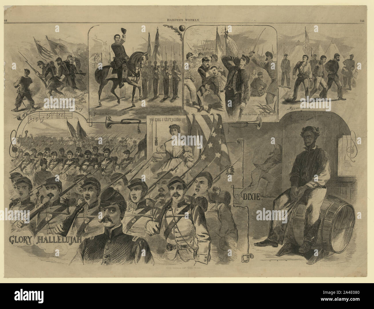 Le canzoni di guerra Foto Stock