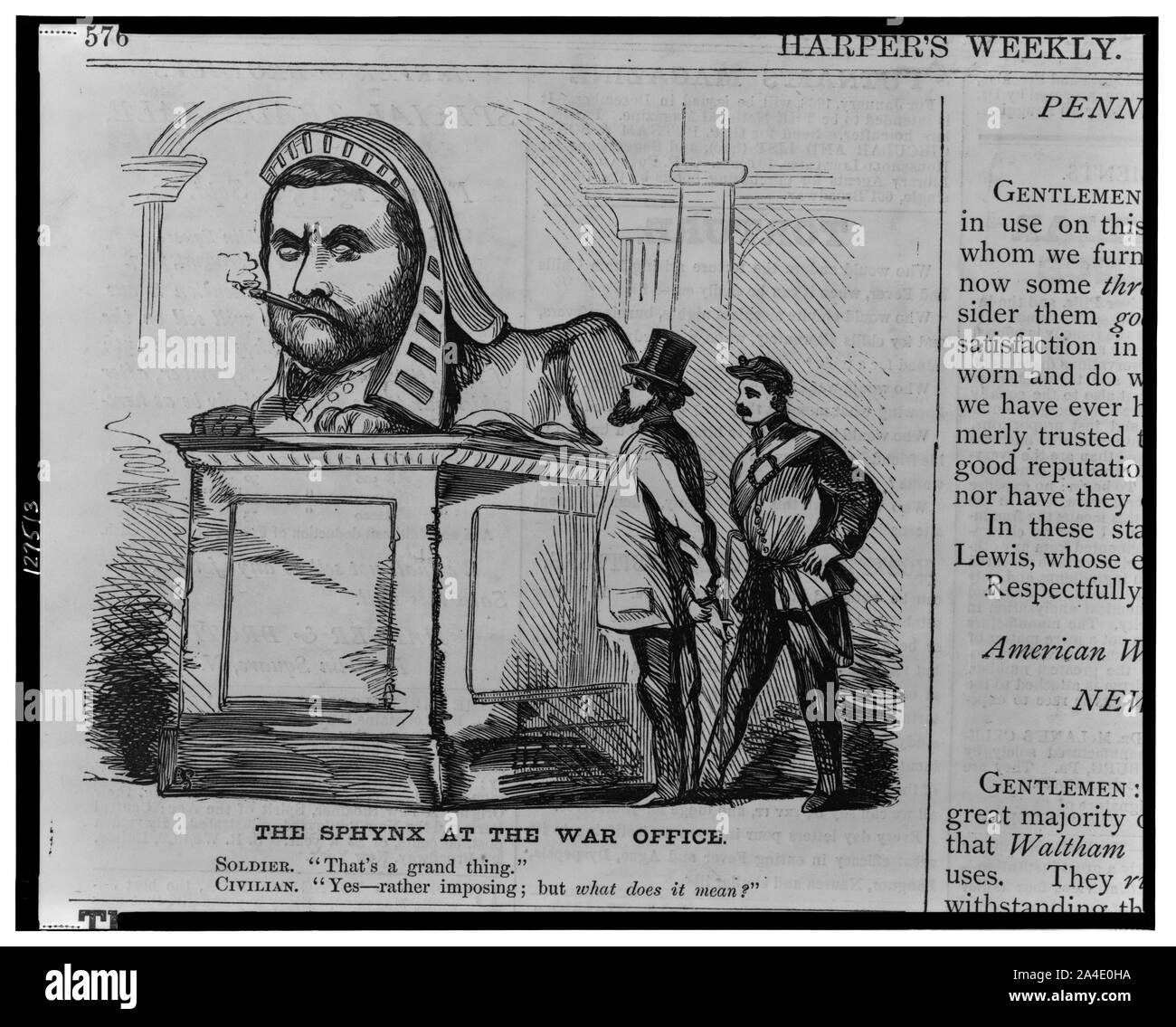 Il sphynx presso l ufficio di guerra Foto Stock