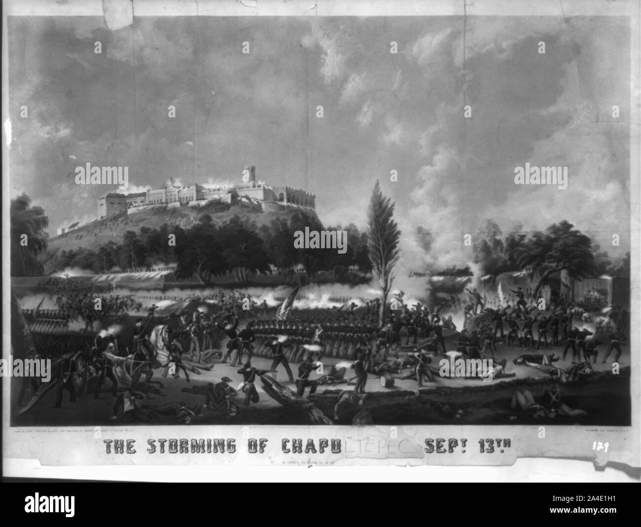 L'assalto Chapu[ltepec] Sett. Xiii [1847] Foto Stock
