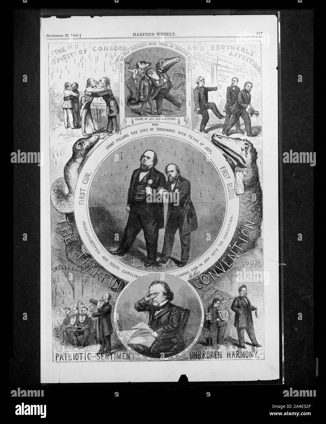 La convenzione teary / Th. Nast. Foto Stock