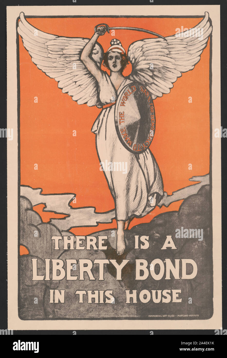 Vi è un legame Liberty in questa casa / Arte commerciale Classe, Maryland Institute. Foto Stock