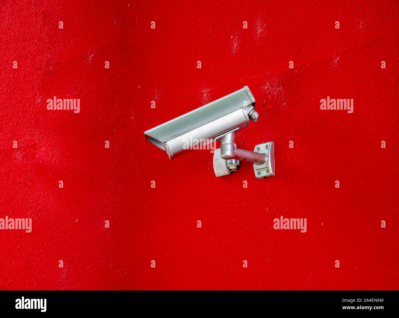 La telecamera di monitoraggio di sicurezza nelle città Foto Stock