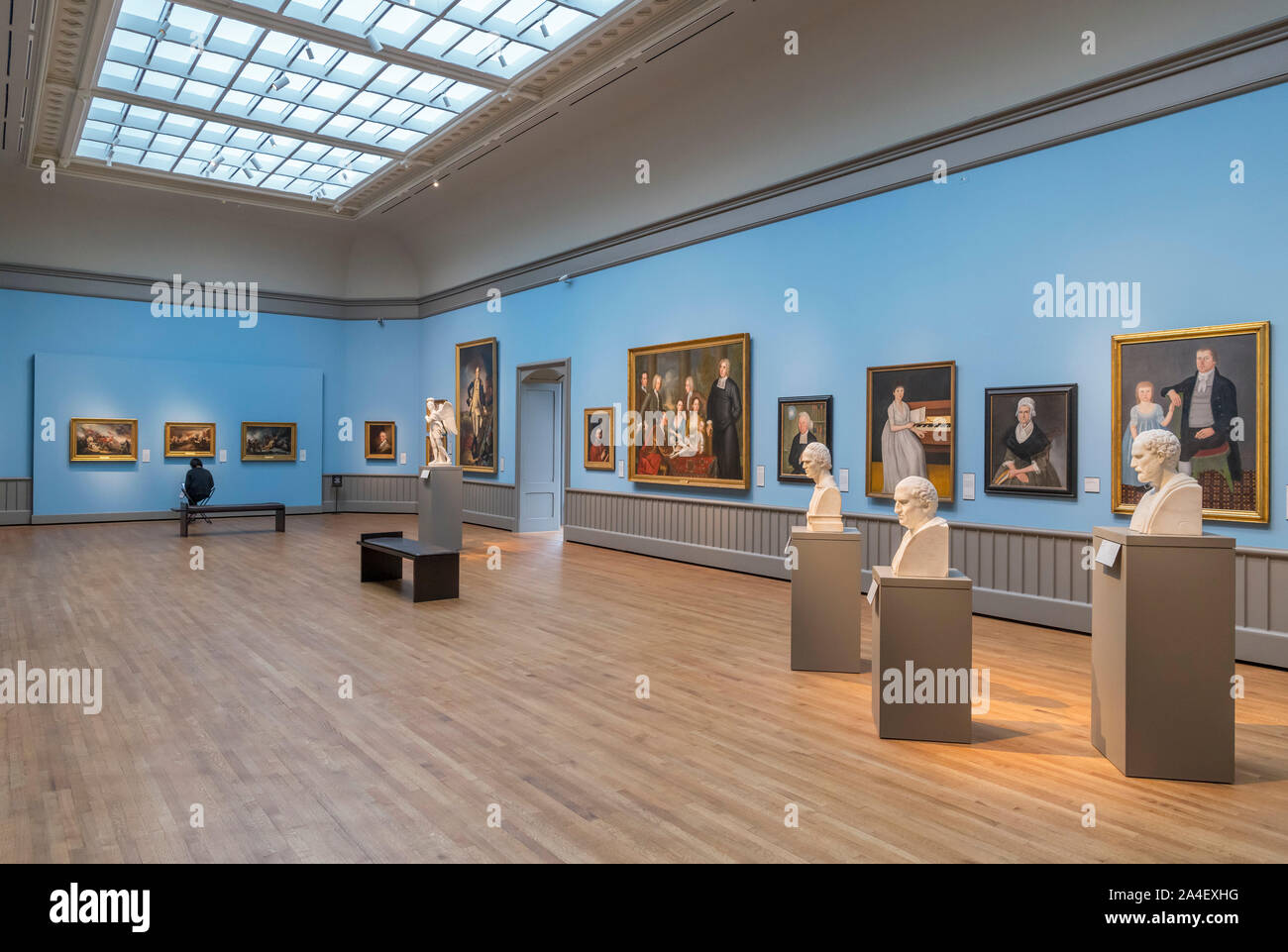 Dipinti americani nella Yale University Art Gallery di New Haven, Connecticut, Stati Uniti d'America Foto Stock