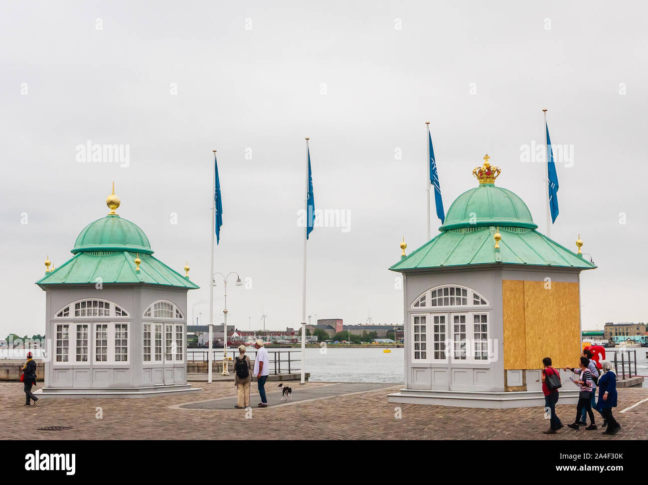 Il Royal padiglioni Toldboden all'estremità nord di Esplanaden in Copenhagen. Danimarca Foto Stock