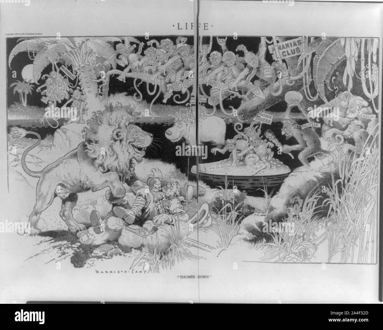 Pollici giù Foto Stock