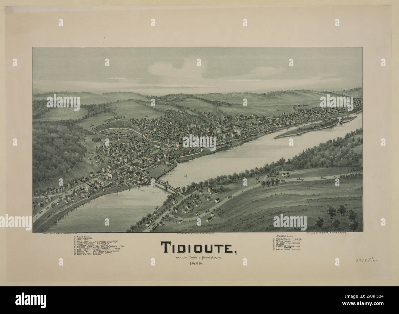 Tidioute, Warren County Pennsylvania., 1896 Foto Stock