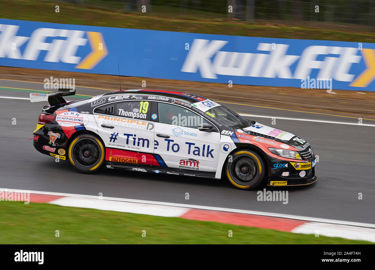 BTCC British Touring Car Championship 2019 Ultimo round qualifiche a Brands Hatch Foto Stock