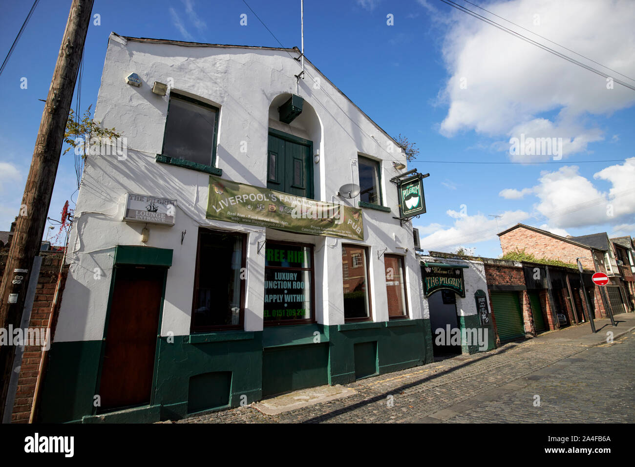 Il pub di Pellegrino sulla via del Pellegrino Liverpool England Regno Unito Foto Stock