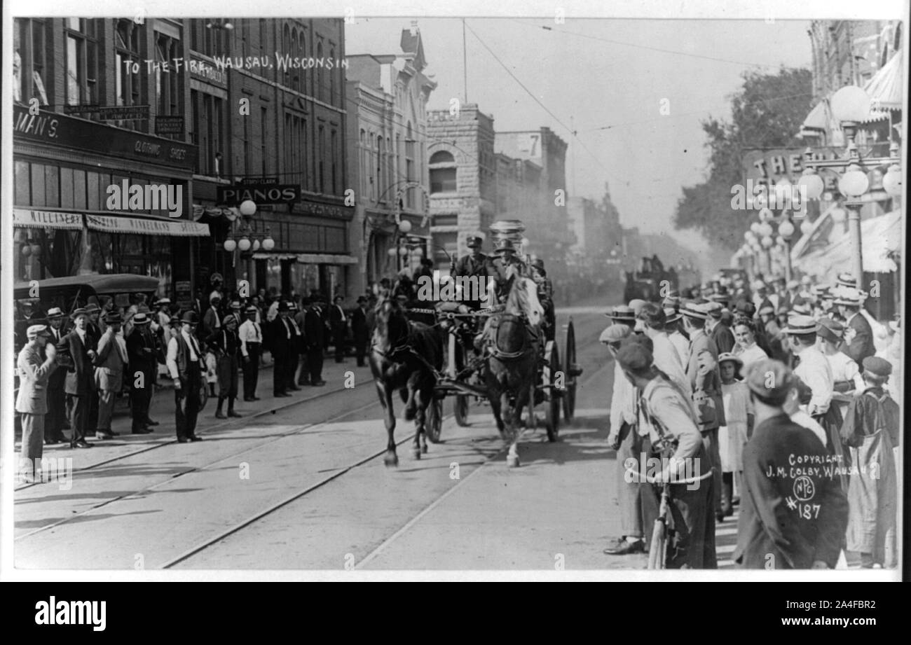 Per il fuoco, Wausau, Wisconsin Foto Stock