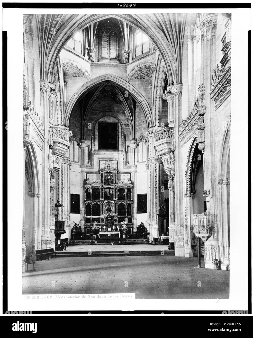 Toledo. Vista interno de San Juan de los Reyes Foto Stock