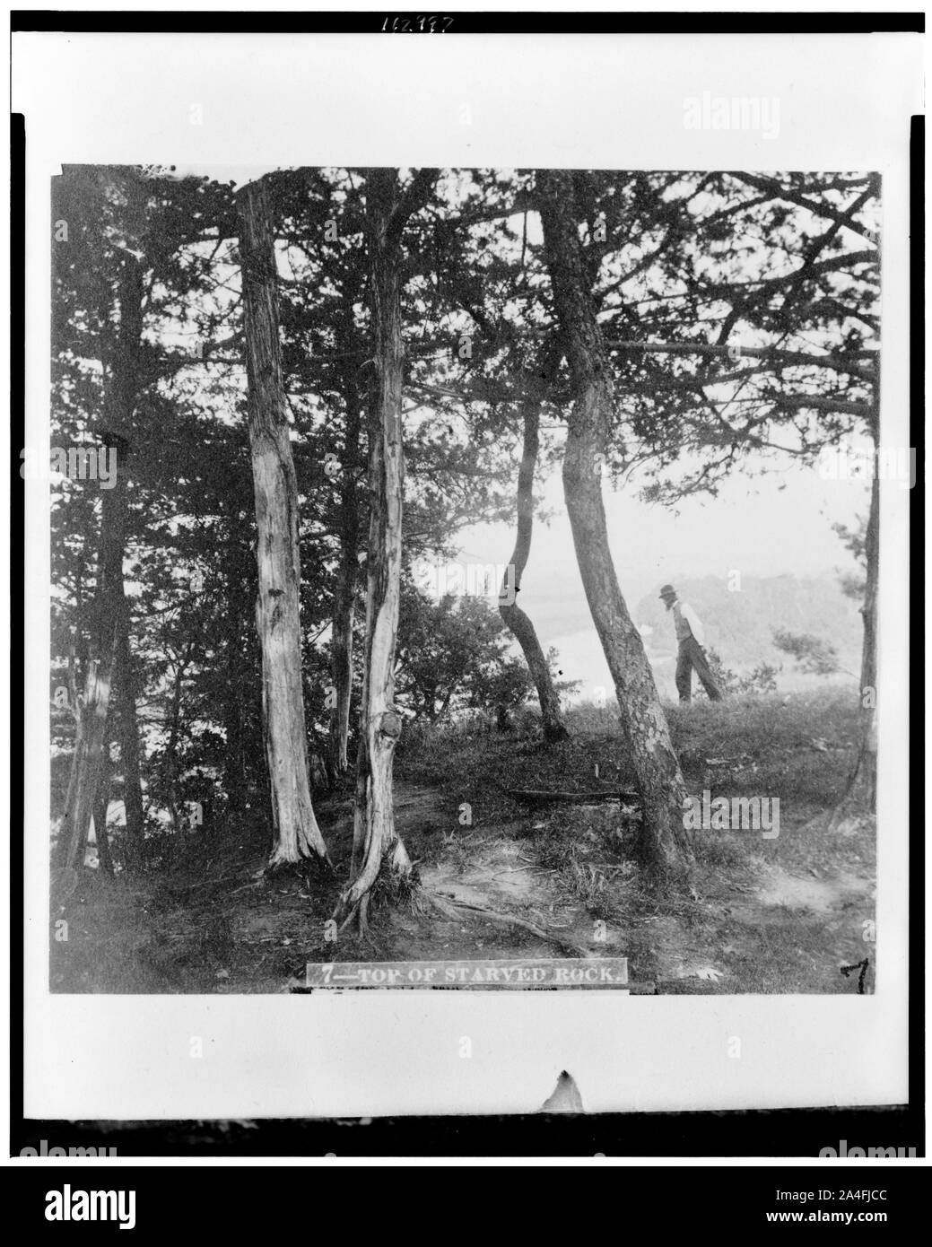 In alto di Starved Rock Foto Stock
