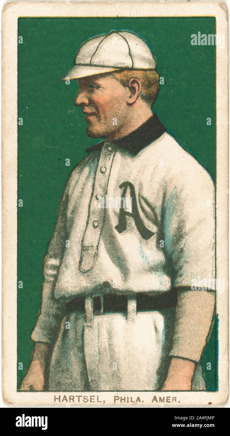 Topsy Hartsel, Philadelphia Atletica Baseball ritratto della scheda Foto Stock