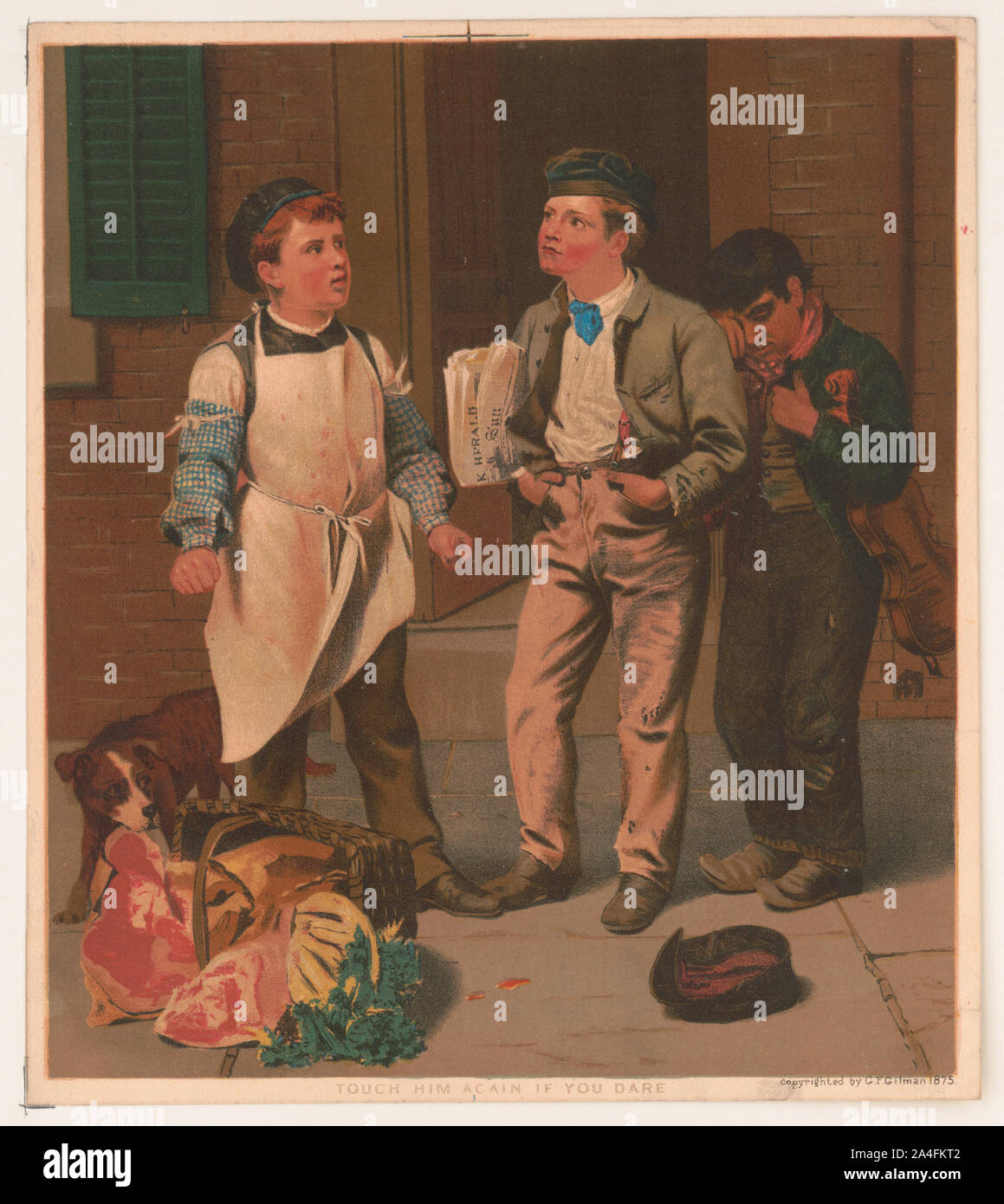 Toccare di nuovo lui se ne hai il coraggio Foto Stock