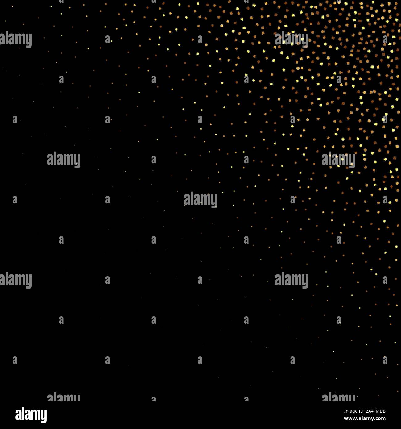 Sezione aurea. caduta di particelle di oro - Vektorgrafik Illustrazione Vettoriale