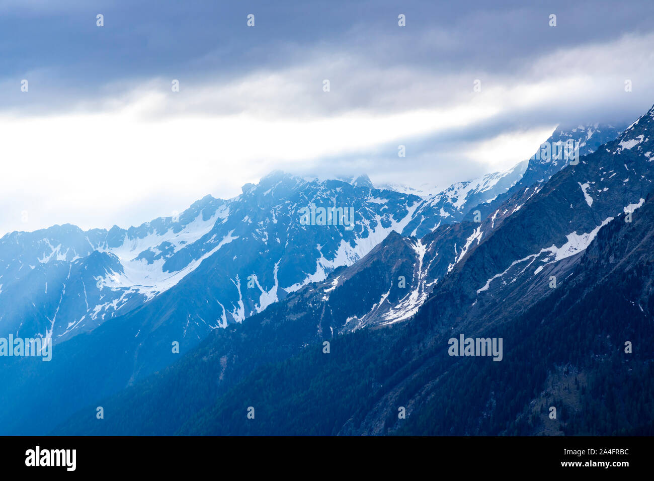 Paesaggio vicino Staller sella, Alti Tauri, Tirolo orientale, Austria Foto Stock