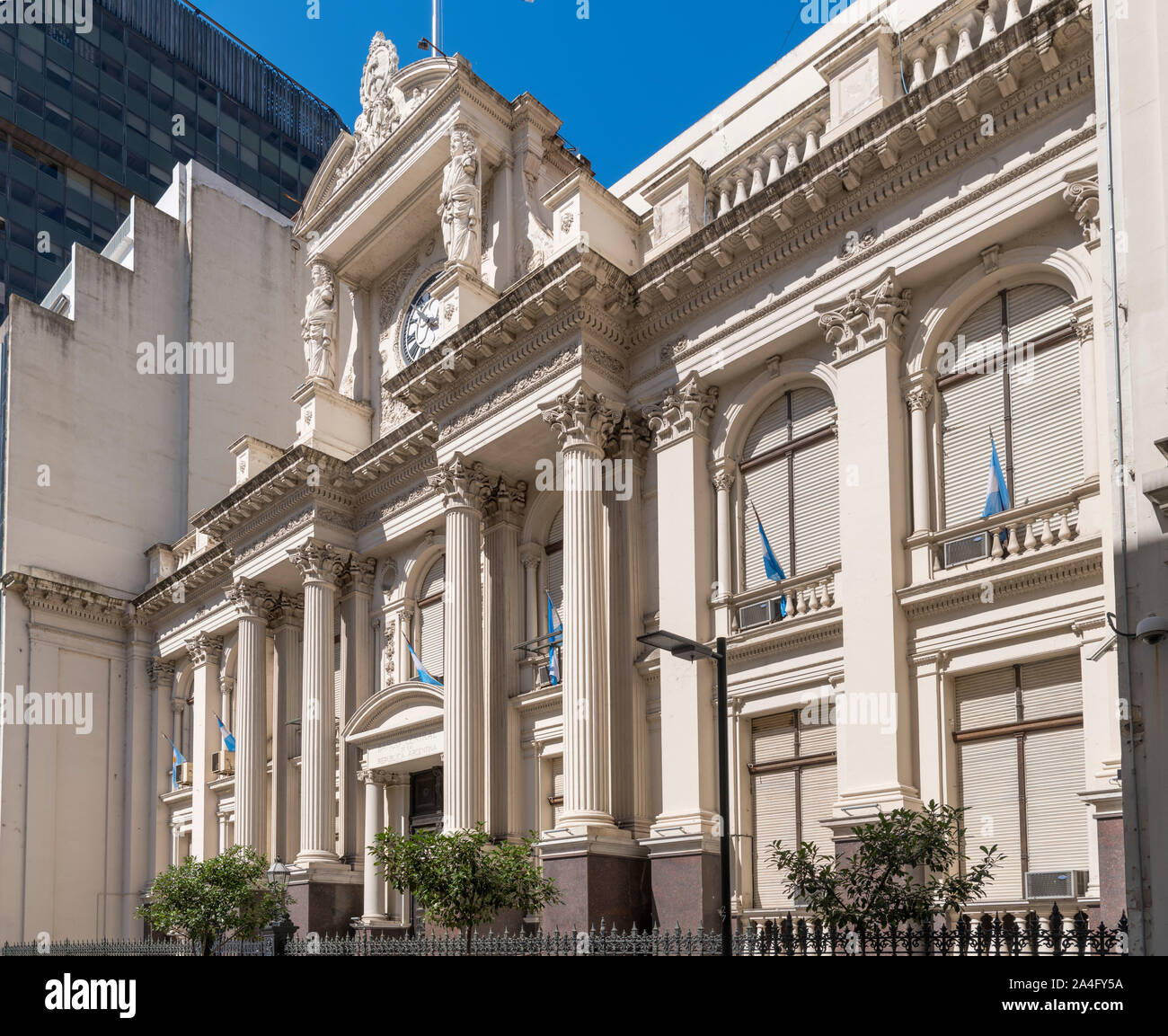 Banca centrale della Nazione Argentina (Banco Central de la República Argentina), Calle Reconquista, Buenos Aires, Argentina Foto Stock