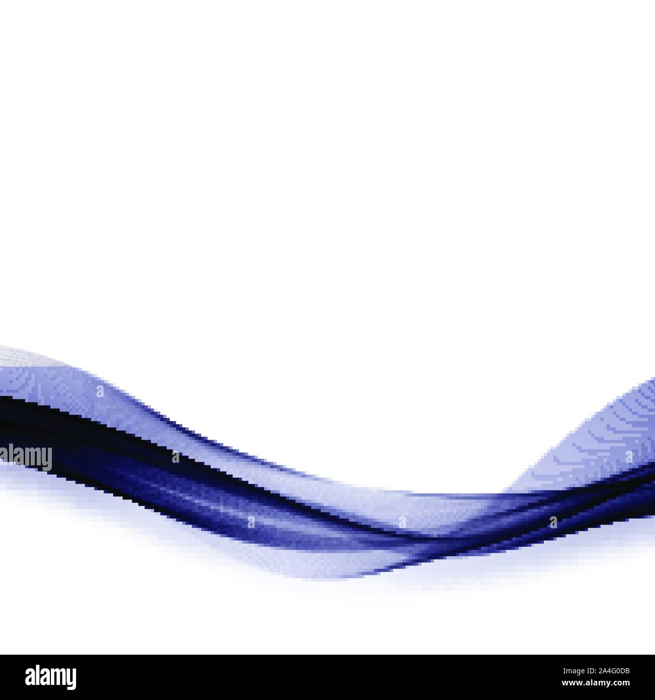 Abstract sfondo vettoriale, flusso colore linee ondulata per brochure, sito web, flyer design. Trasparente onda liscia Illustrazione Vettoriale