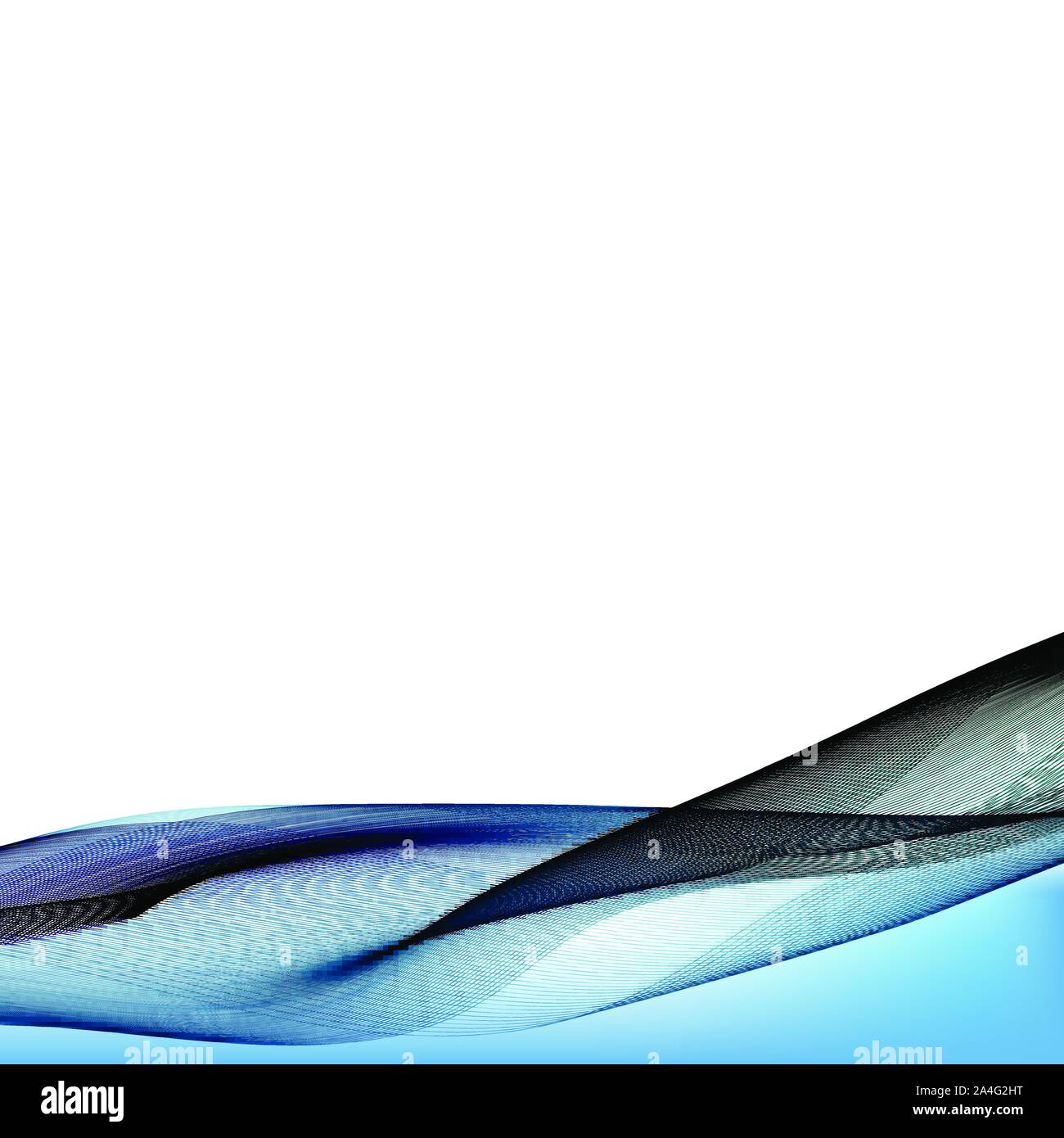 Abstract liscia colore vettore d'onda. La curva di flusso moto blu illustrazione. Progettazione di fumo. Linee vettoriali. Illustrazione Vettoriale