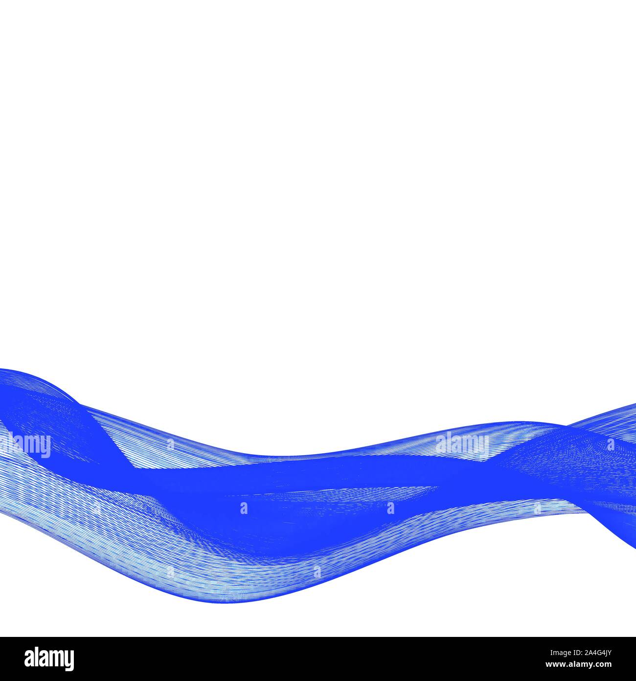 Abstract liscia colore vettore d'onda. La curva di flusso moto blu illustrazione. Progettazione di fumo. Linee vettoriali. Illustrazione Vettoriale