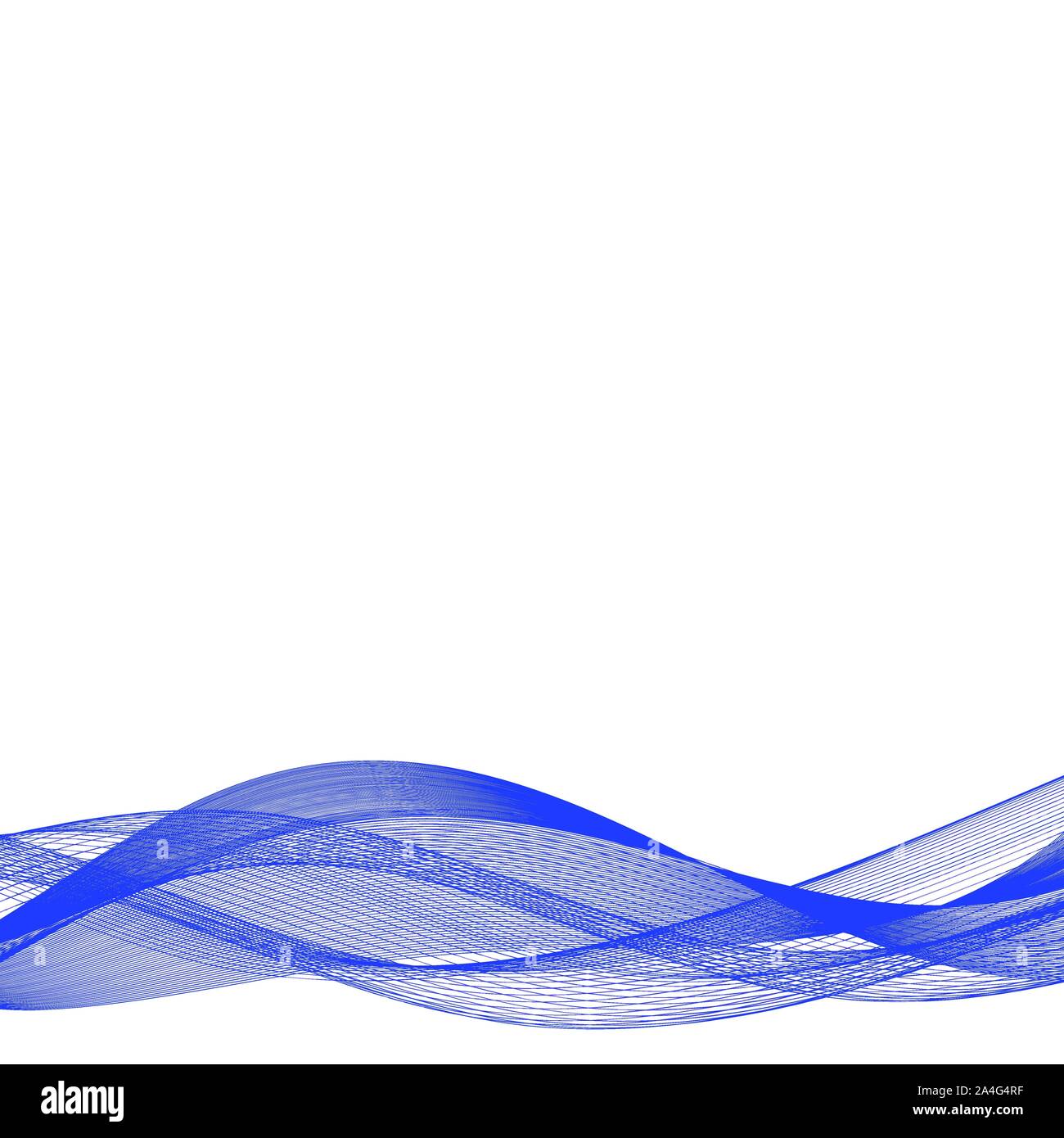 Abstract liscia colore vettore d'onda. La curva di flusso moto blu illustrazione. Progettazione di fumo. Linee vettoriali eps. 10 Illustrazione Vettoriale