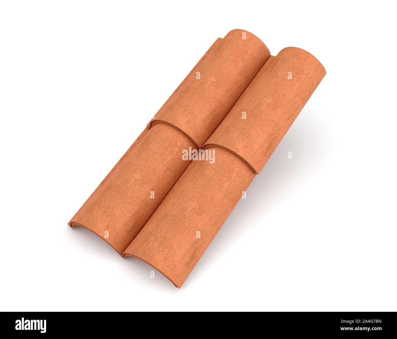 3D rendering di quattro interlocked canna in cotto piastrelle isolati su sfondo bianco. Casa resistenti agli agenti atmosferici. Buona qualità di piastrelle. Exterior Edificio desig Foto Stock 3D rendering di quattro interlocked canna in cotto piastrelle isolati su sfondo bianco. Casa resistenti agli agenti atmosferici. Buona qualità di piastrelle. Exterior Edificio desig Foto Stock