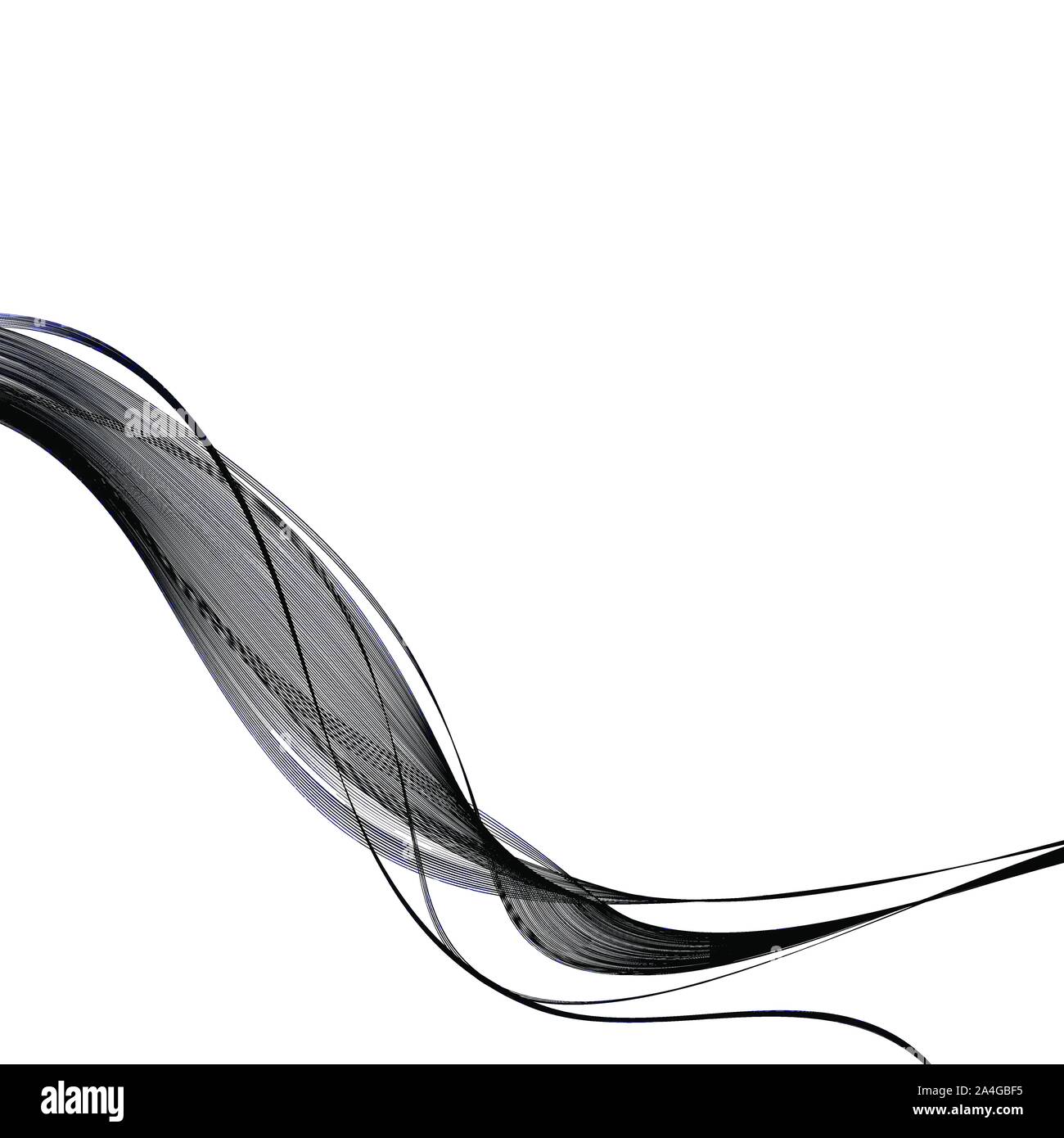 Abstract liscia colore vettore d'onda. La curva di flusso moto blu illustrazione. Progettazione di fumo. Linee vettoriali eps. 10 Illustrazione Vettoriale