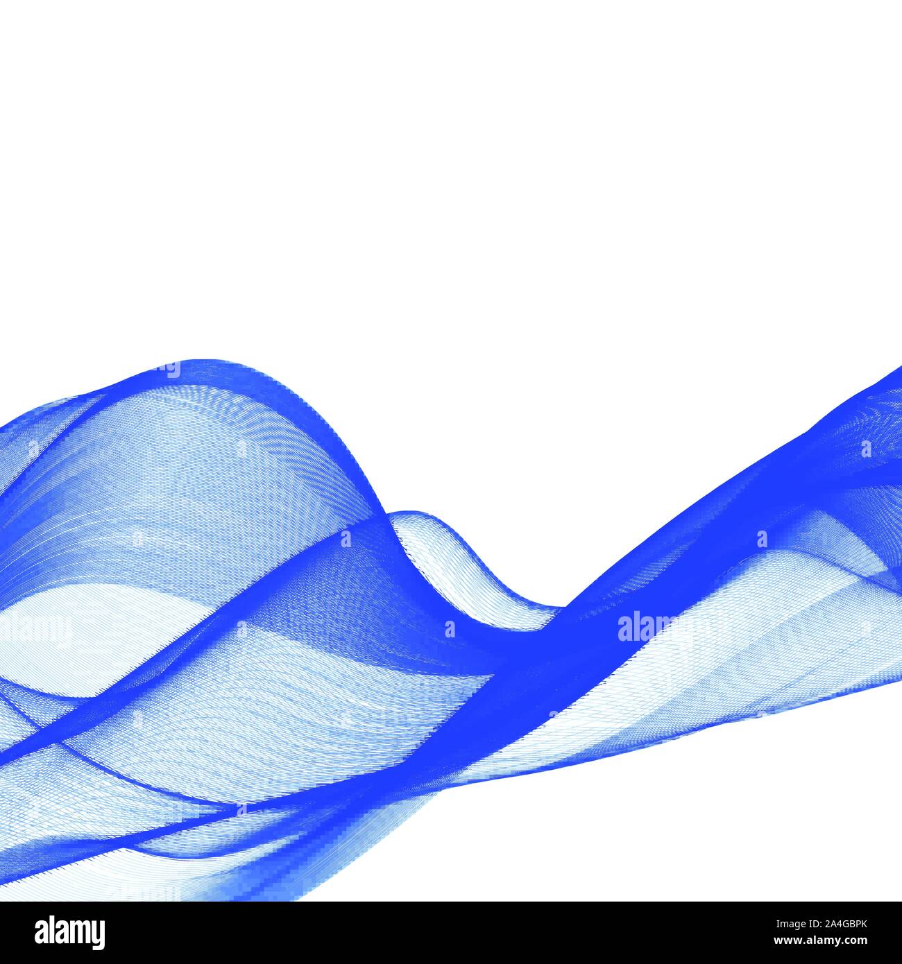 Abstract liscia colore vettore d'onda. La curva di flusso moto blu illustrazione. Progettazione di fumo. Linee vettoriali eps. 10 Illustrazione Vettoriale