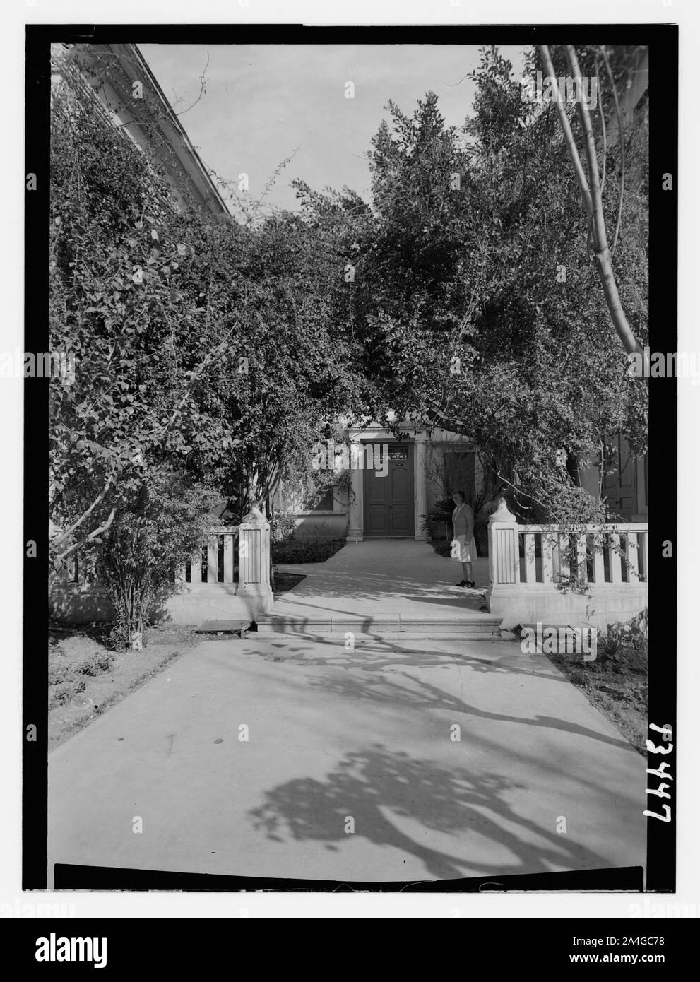 Tripoli, Am. [Cioè, American] Missione Educandato, ingresso principale più vicino Foto Stock