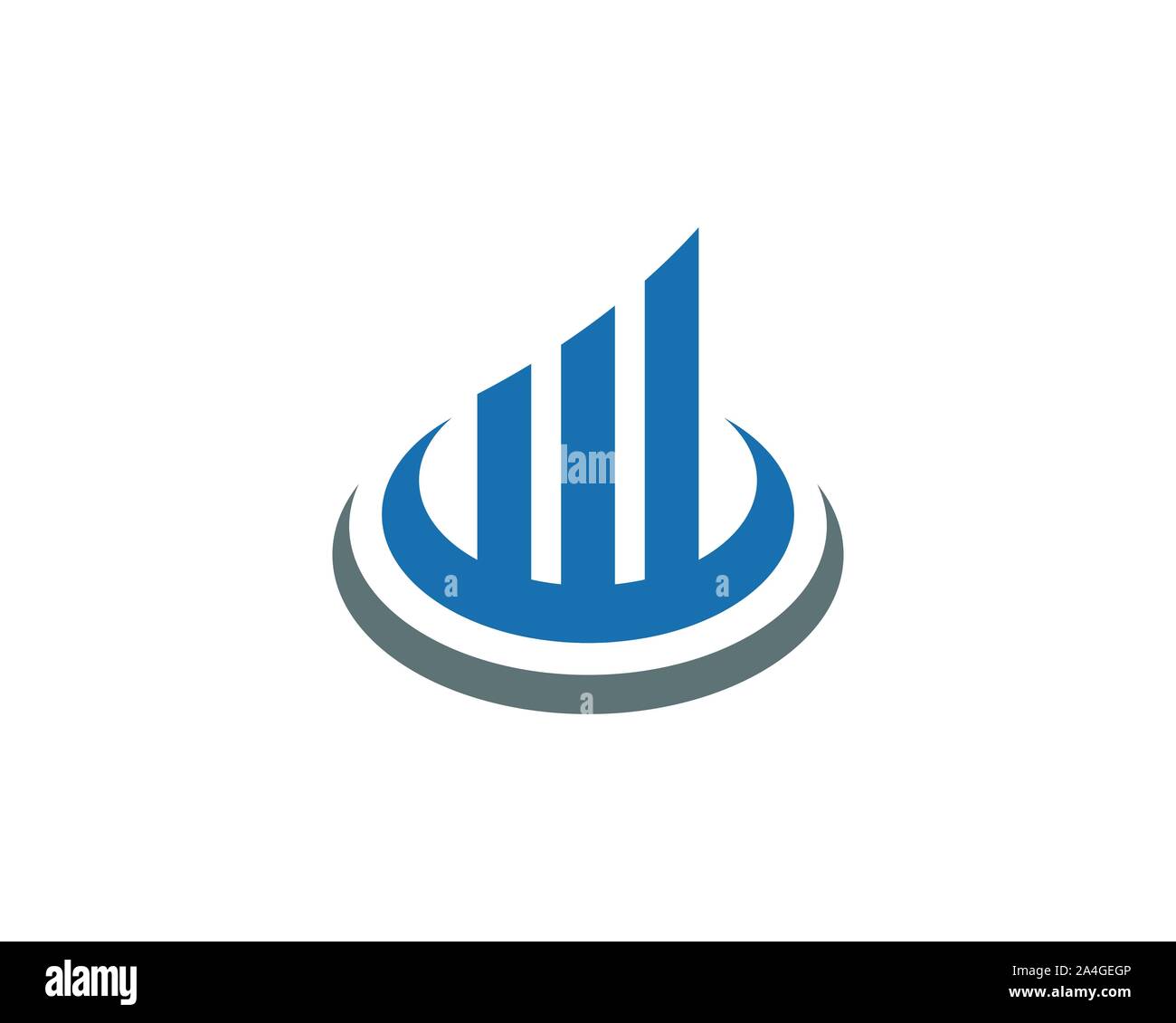 Finanza aziendale logo professionale modello icona vettore Illustrazione Vettoriale