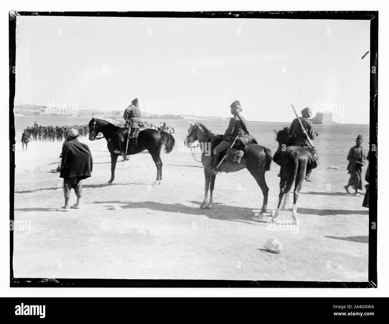 Turk mili. [Cioè, militare] WWI. Truppe tedesche in parata. Parade 2 Foto Stock