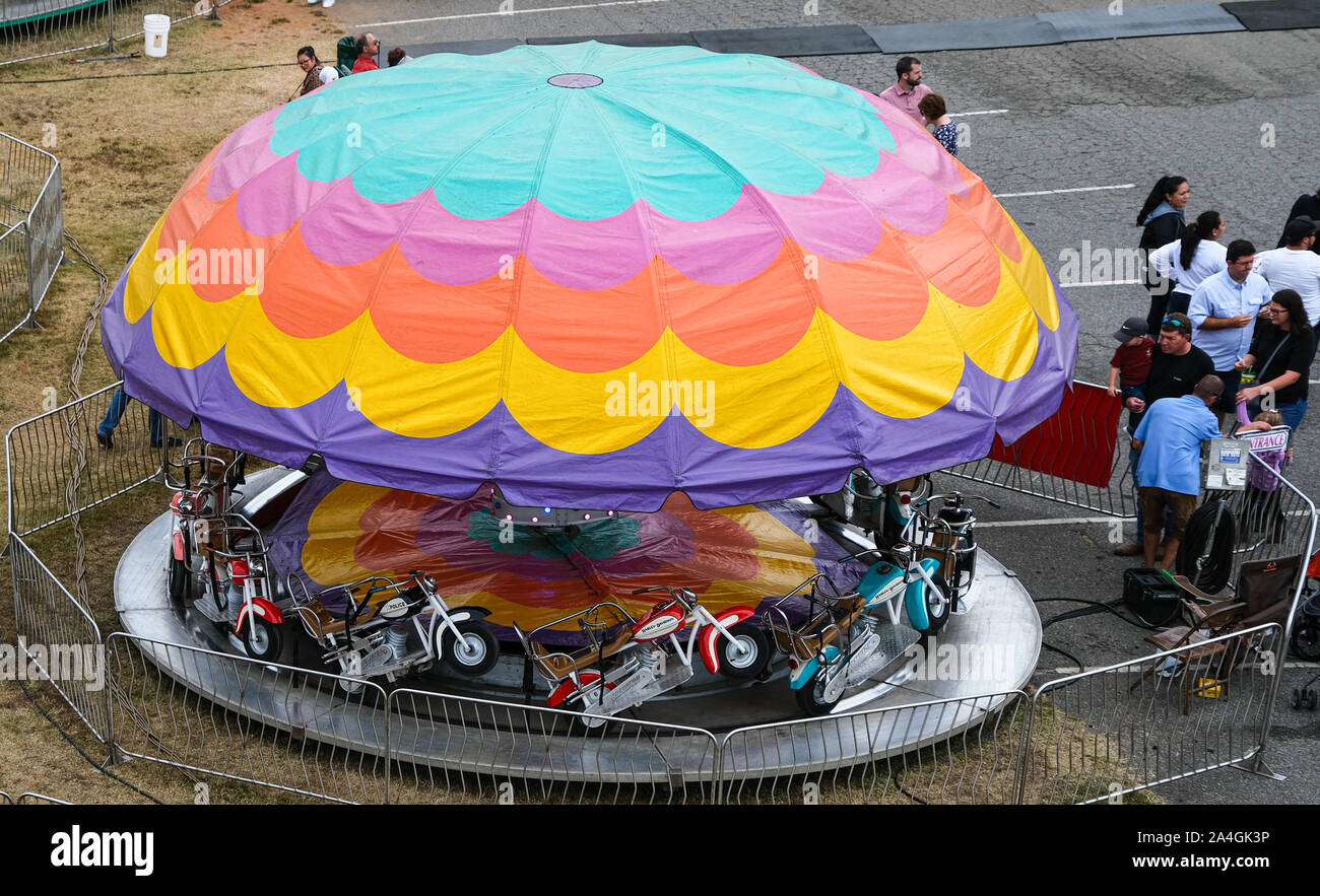 Motociclo giostra Ride Foto Stock