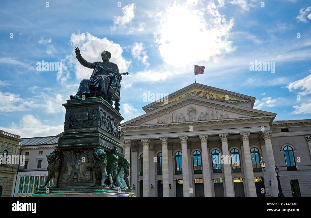 Monaco di Baviera, Germania - 13 Maggio 2019 - Il Residenz nel centro di Monaco di Baviera, Germania è l'ex palazzo reale dei Wittelsbach sovrani ed è ora un Foto Stock