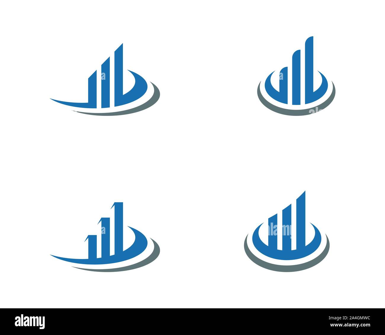 Finanza aziendale logo professionale modello icona vettore Illustrazione Vettoriale