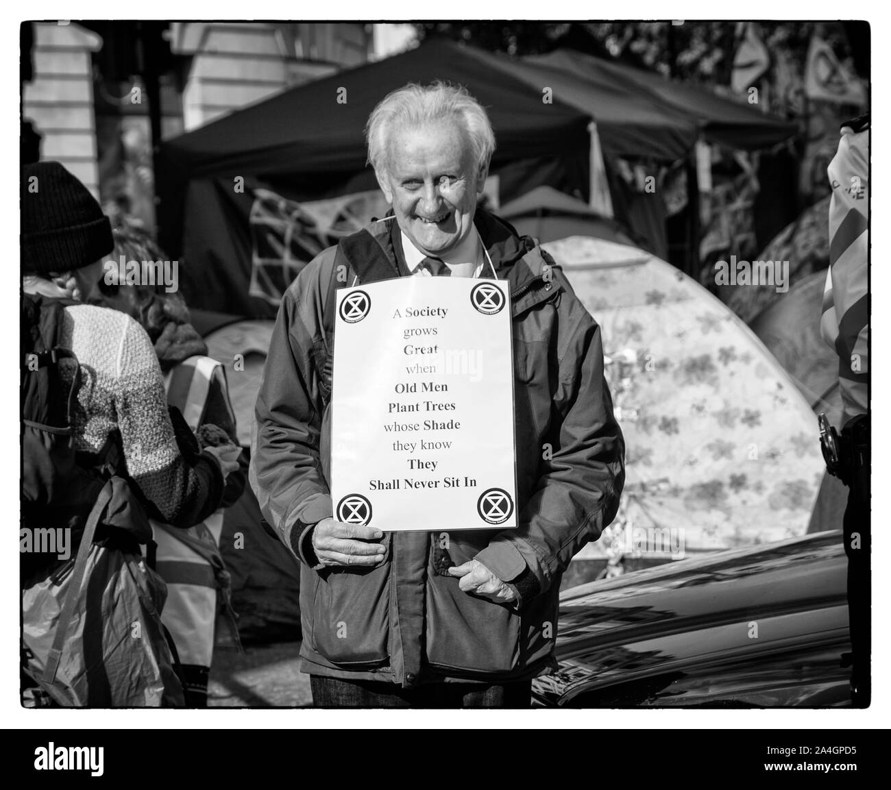Londra Regno Unito 9 ottobre 2019: Extinction Rebellion Protestation. Credito: Ian Humphreys Foto Stock
