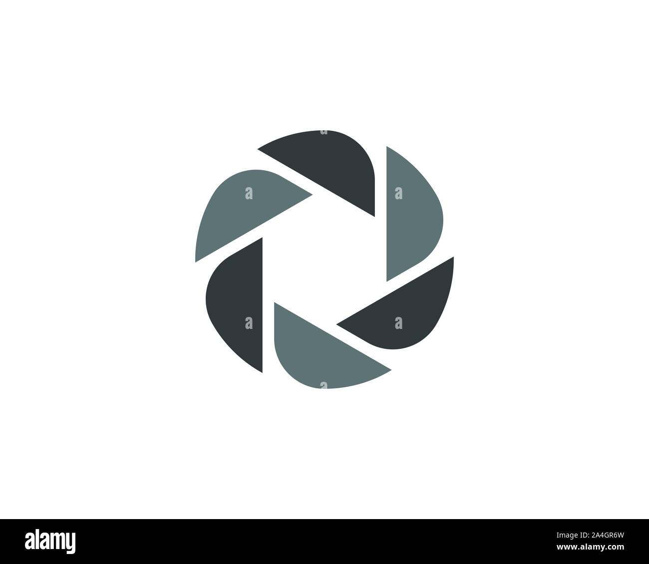 Fotografia logo design Modello icona vettore illustrazione Illustrazione Vettoriale