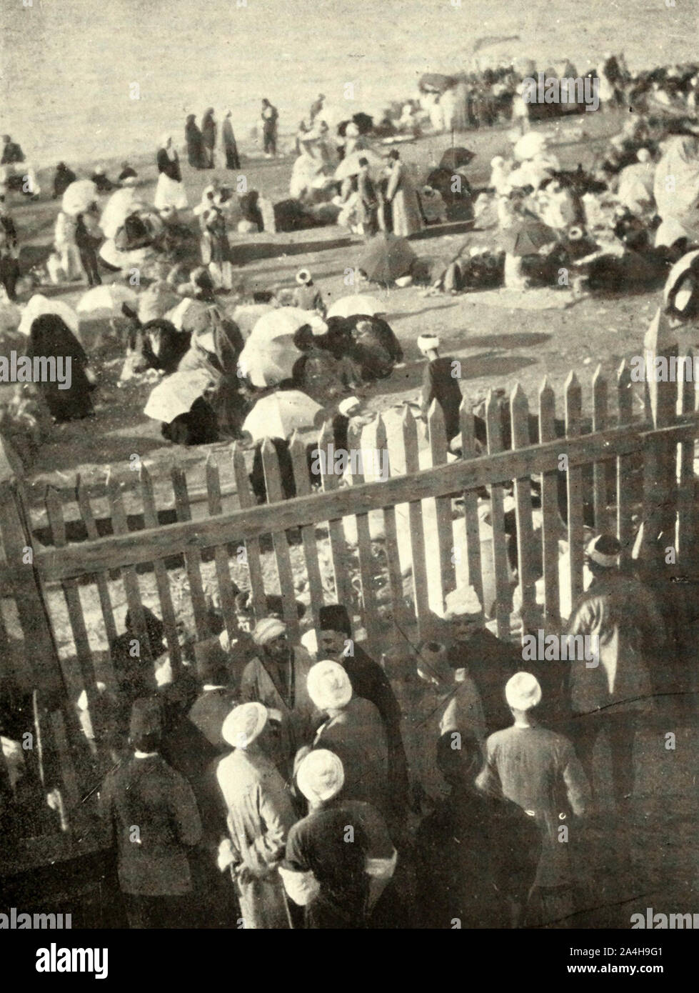 Si preparano a partire per la Mecca a Suez, circa 1900 Foto Stock
