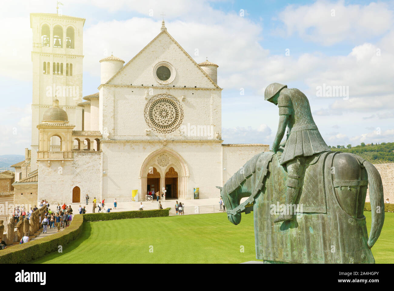 Statua Di San Francesco D Assisi Statua in bronzo di san francesco d'assisi immagini e fotografie stock