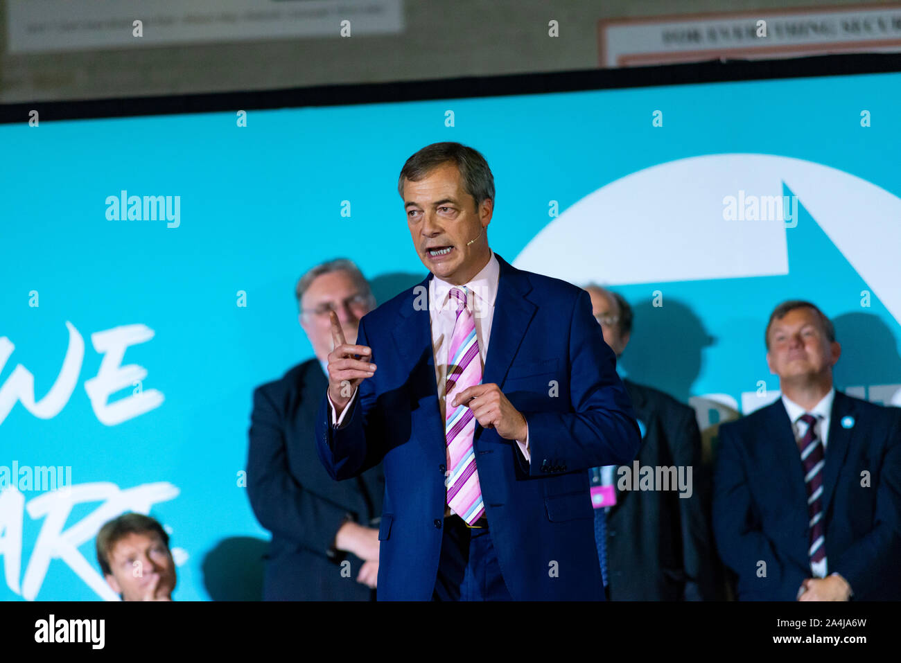 Il partito Brexit LTD ha tenuto una politica dei rally in Cornovaglia in previsione delle elezioni generali nel Regno Unito. Foto Stock