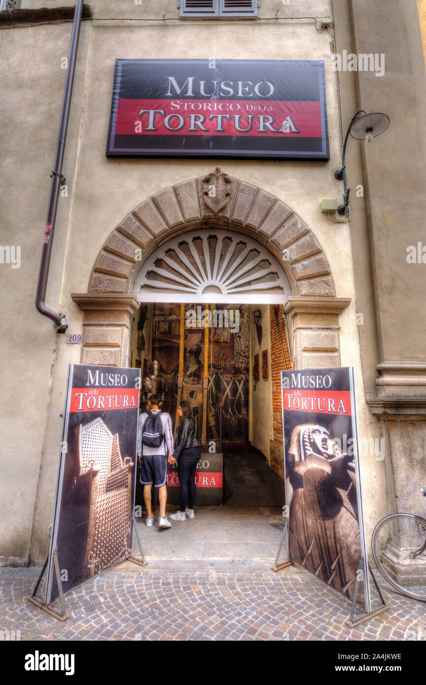 L'Italia, Toscana, Lucca, museo della tortura Foto Stock