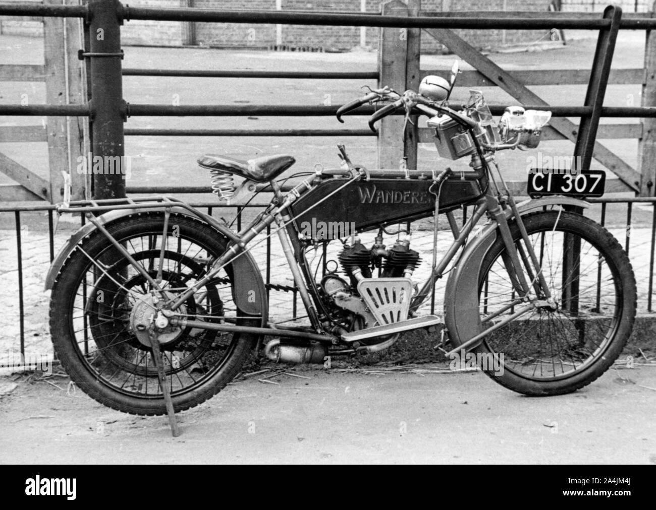 1912 Wanderer motocicletta. Foto Stock