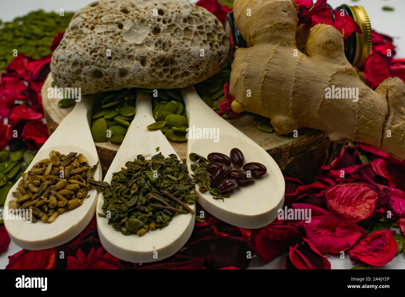 Le erbe della medicina tradizionale, naturopatia Foto Stock