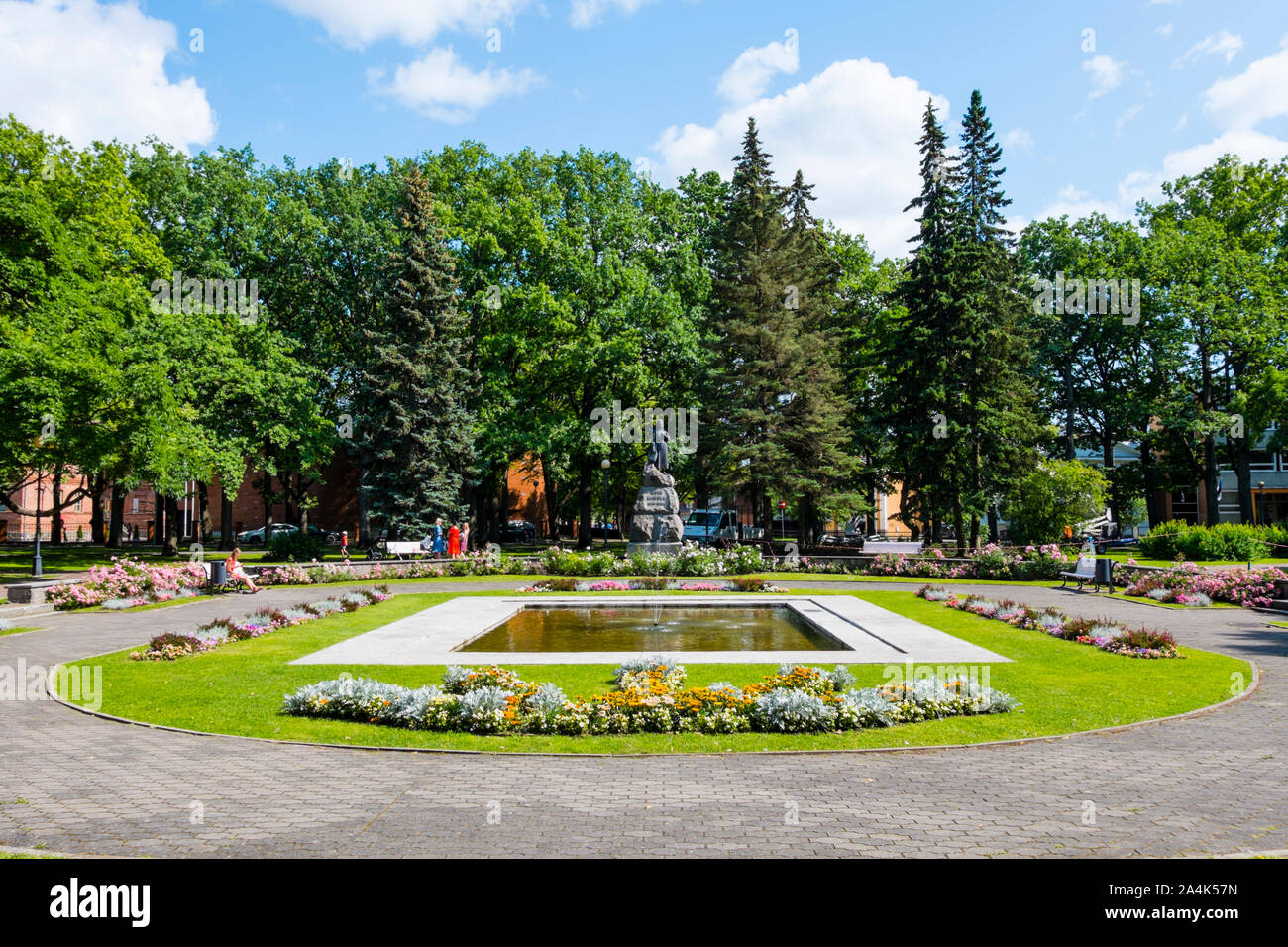 L Koidula Park, Pärnu, Estonia Foto Stock