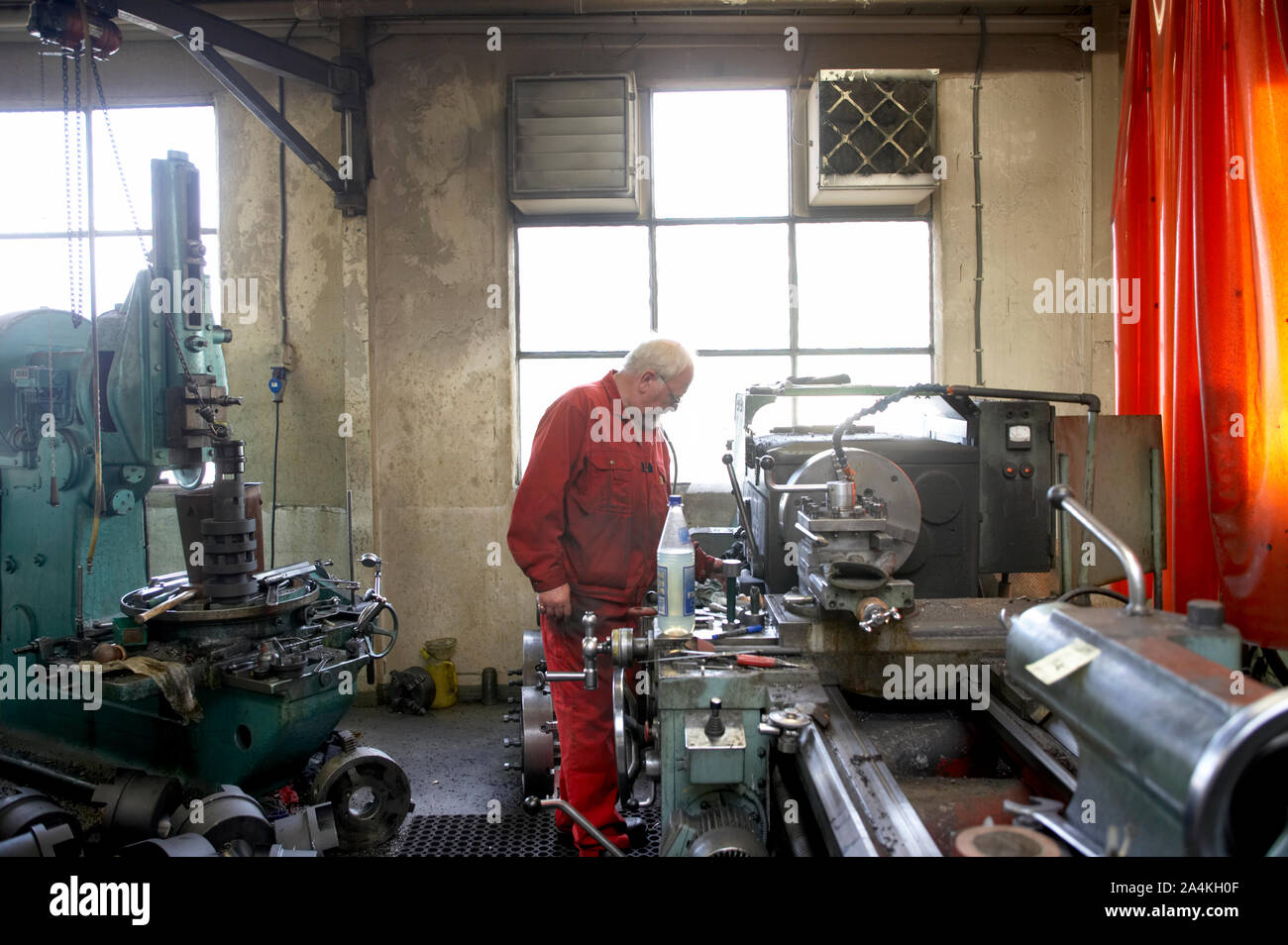 Uomo sul lavoro Foto Stock