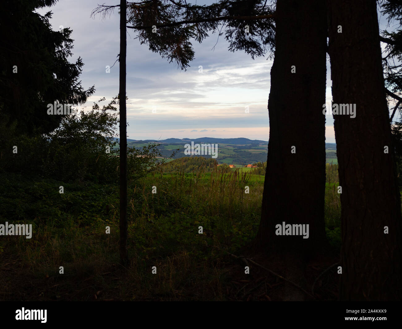 Il paesaggio della Bassa Austria Bucklige Welt Foto Stock