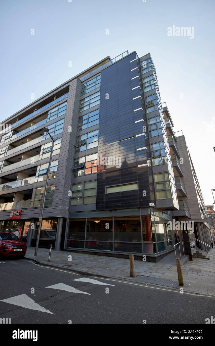 Elysian Fields appartamenti di lusso allo sviluppo nel centro di Liverpool England Regno Unito Foto Stock