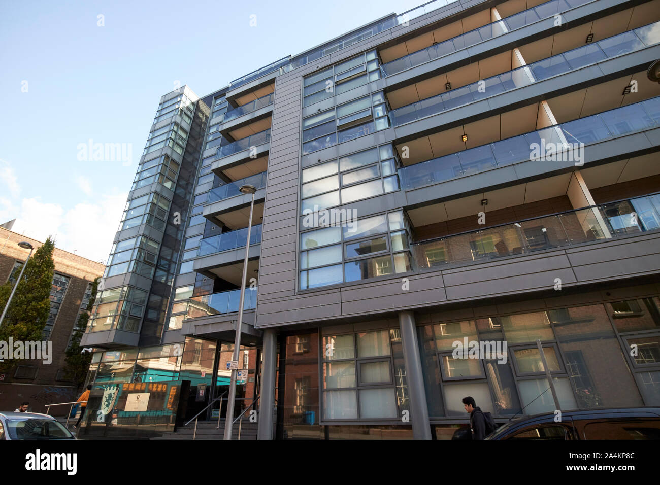 Elysian Fields appartamenti di lusso allo sviluppo nel centro di Liverpool England Regno Unito Foto Stock