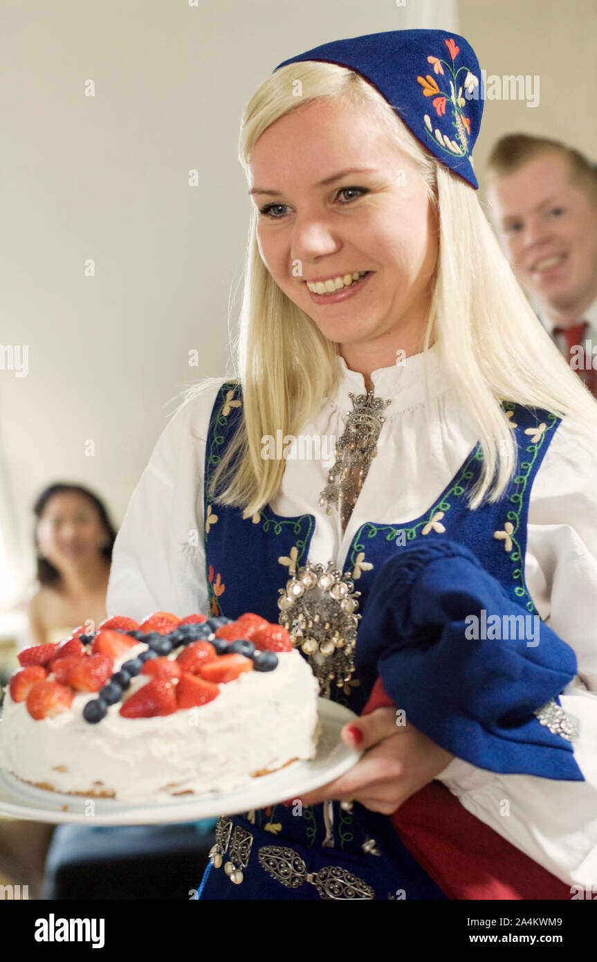Celebrazione in Norvegia Foto Stock
