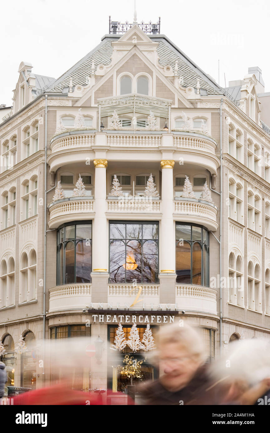 Il Teatro cafe a Oslo, Norvegia Foto Stock
