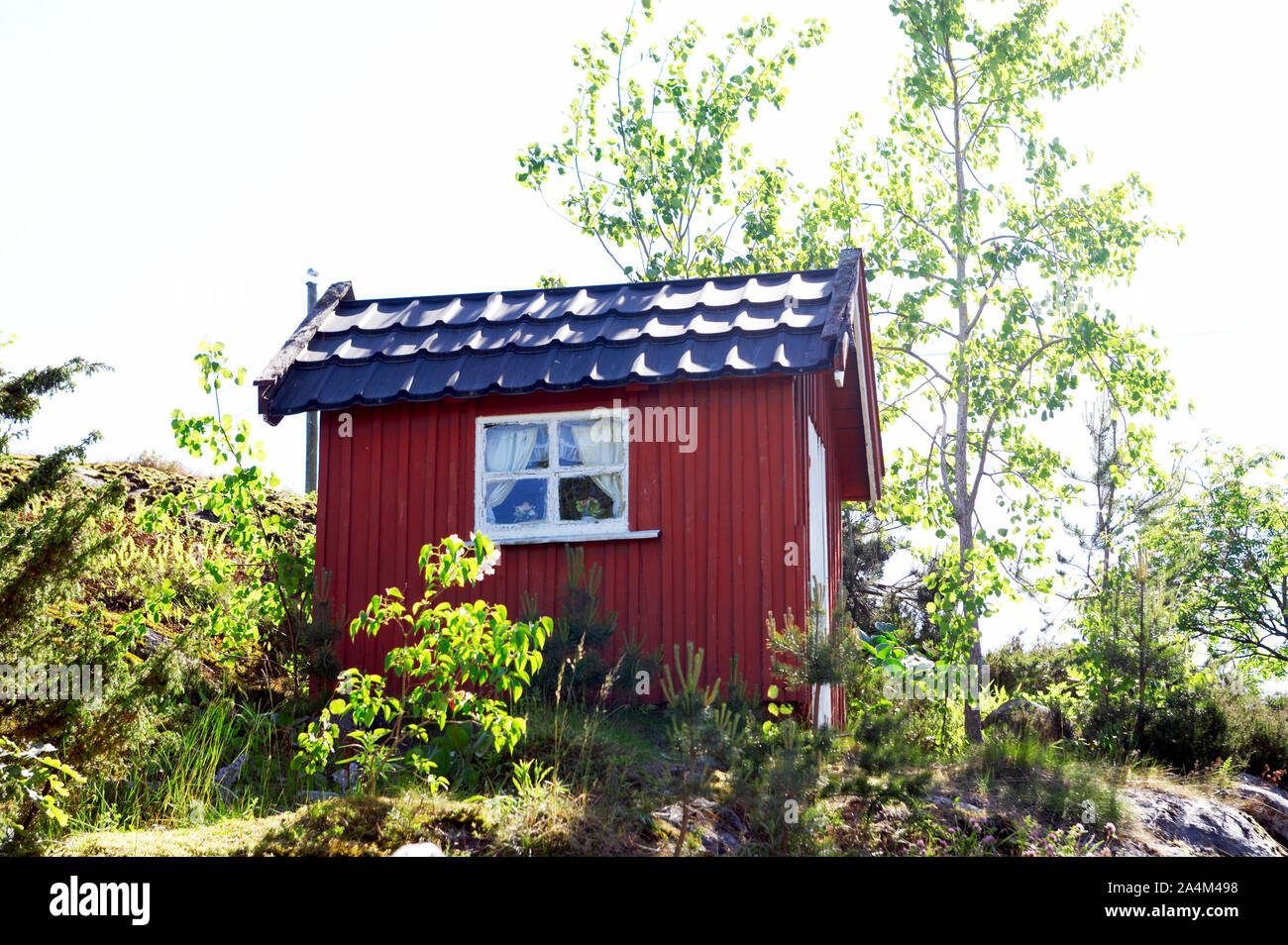 Una casa di bambola in Norvegia Foto Stock